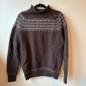 Vintage Black Brown 1826 Wool Blend Men’s Sweater Size Large